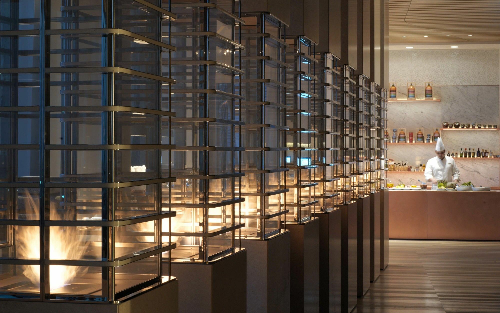Four Seasons Hotel Kuwait at Burj Alshaya Kuwait City Exterior foto The kitchen at the restaurant